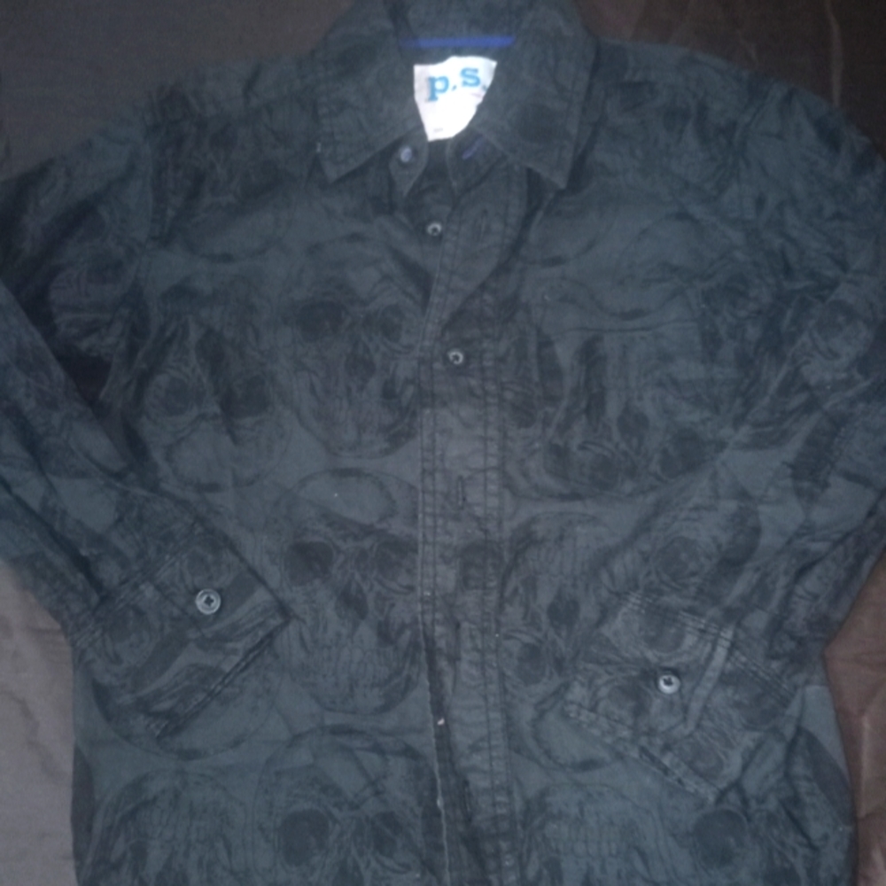 Skull button down